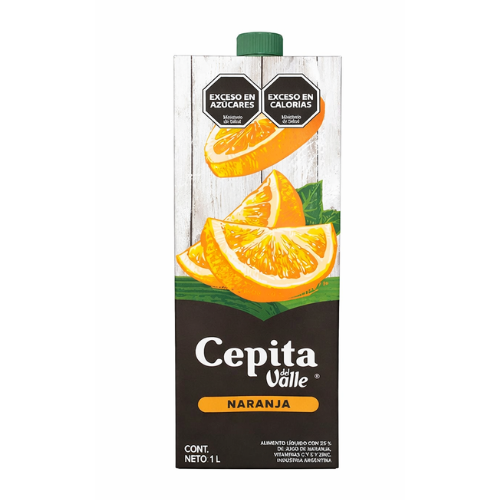 jugo cepita naranja 1l en envase tetra