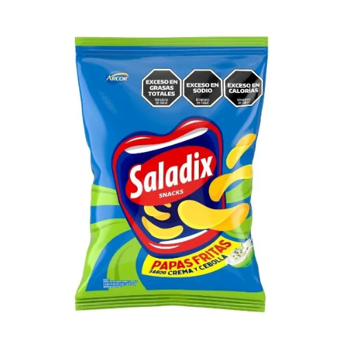 papas fritas Saladix crema y cebolla 72 g