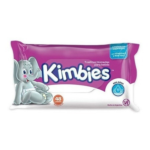 kimbies toallitas húmedas x48 bebés