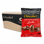 caja 16u chocolate chocolart leche 500g baño de repostería