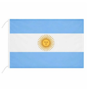 bandera argentina tela 90x150 grande celeste blanco