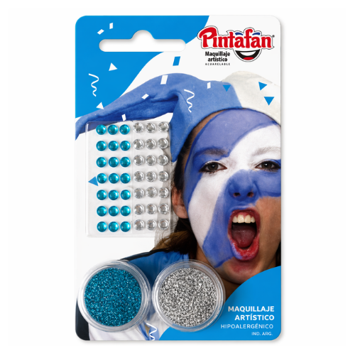 mini kit glitter argentina pintafan maquillaje