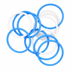 pulsera argentina x12 cotillon celeste blanco