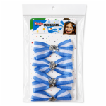 moños argentina celeste blanco cotillon x4