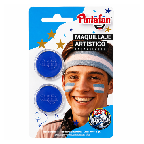 maquillaje celeste x2 pintafan argentina