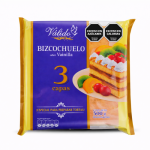 bizcochuelo valido vainilla 500g cuadrado tres capas