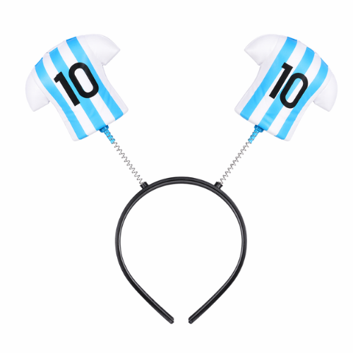 vincha argentina camiseta numero 10 cotillon