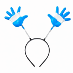 vincha argentina manitos celeste blanco cotillon