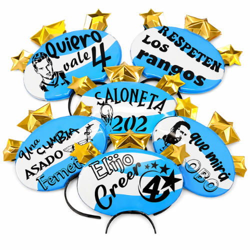 vincha argentina frases cotillon divertido mundial