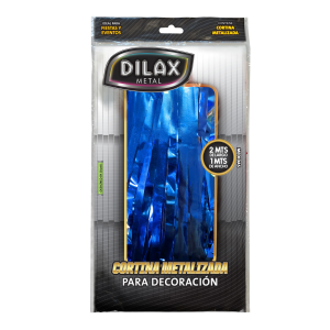 Cortina Metal Azul 2x1 Dilax