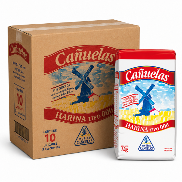 HARINA CAÑUELAS BULTO MAYORISTA cañuelas harina 000 1kg bulto x10 unidades mayorista