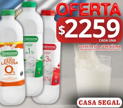 Leche la serenisima pet litro