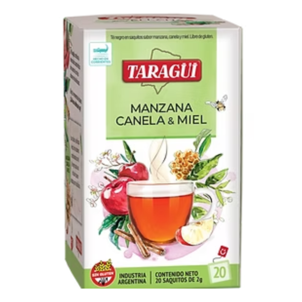 taragui te manzana canela miel 20 saquitos
