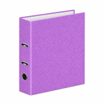 bibliorato a4 lila glitter carpeta archivo