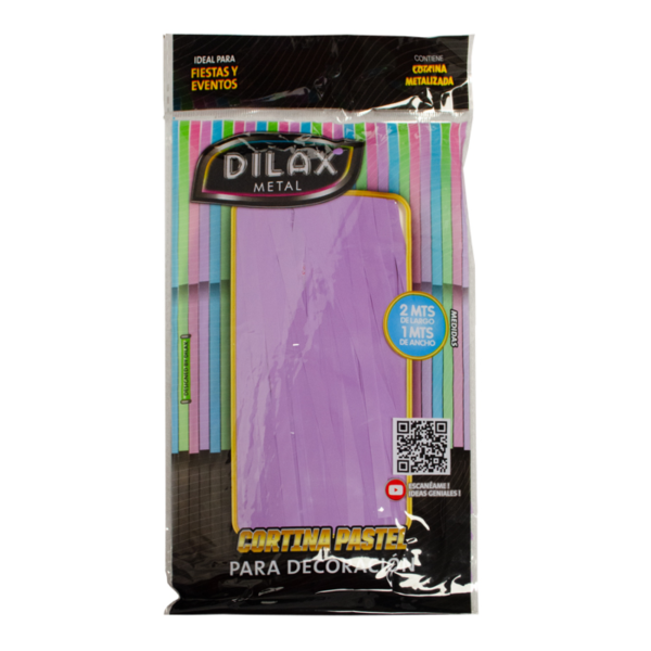 cortina pastel lila Cortina Pastel Lila 2x1 Dilax
