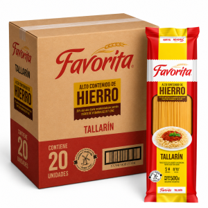 favorita fideos tallarin 500g bulto x20u