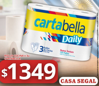 rollo cocina papel cartabella