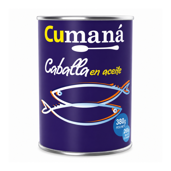 cumana caballa en aceite Cumaná Caballa en Aceite 380gr