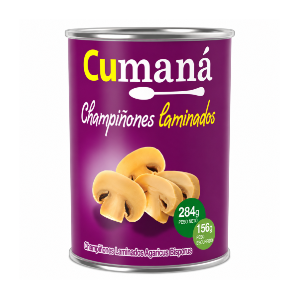 cumana champignon laminado Cumaná Champiñones Laminados 284gr