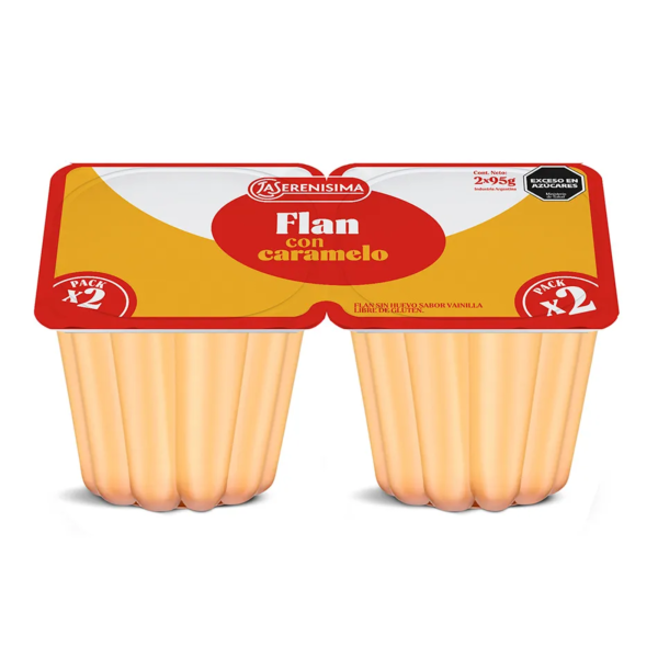 serenisima flan x2 Flan con Caramelo x2 La Serenísima 190gr