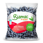 Arándanos Biomac 500 gr congelados, arándanos enteros 100% naturales sin agregados, aditivos ni conservantes, ideales para smoothies, licuados, yogures, postres y repostería.