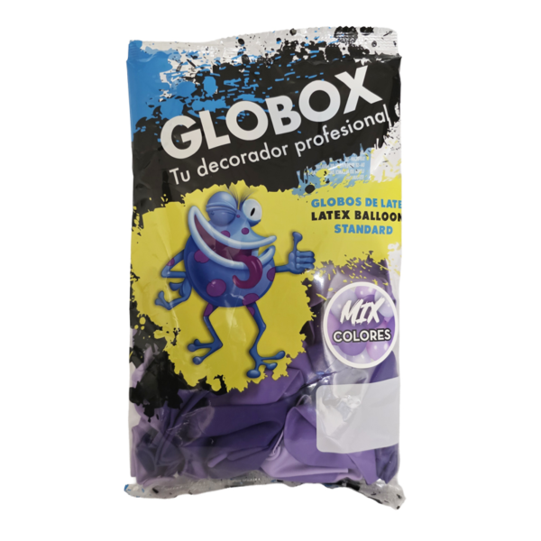 Globo 12" Mix Princesa Violeta x40u Globox