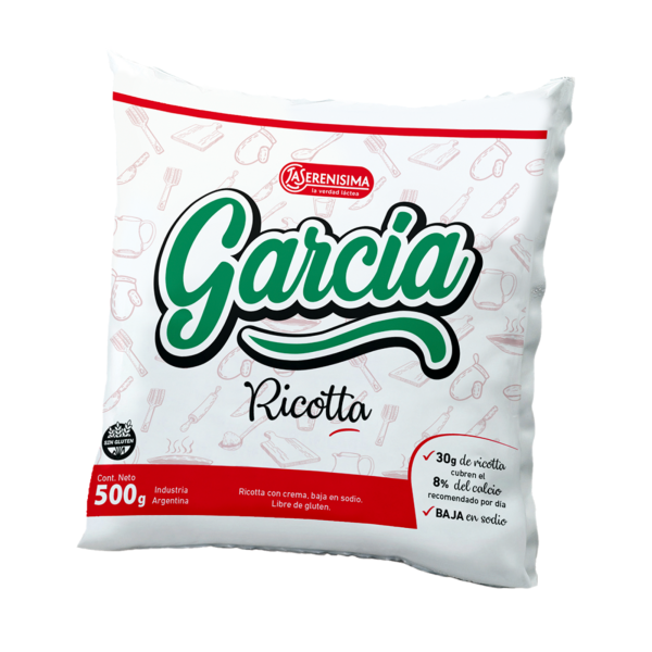 Ricotta García baja en sodio 500g La Serenísima