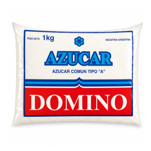 Azúcar Domino 1 kg azúcar común tipo A ideal para bebidas, repostería y uso diario en la cocina.