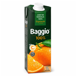 Jugo de naranja Baggio 100% exprimido 1 litro