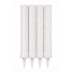 Vela Bengala Gibre Blanca Tucky x1 unidad para cumpleaños, tortas y celebraciones con acabado brillante color blanco