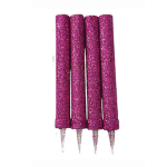 Vela Bengala Gibre Fucsia Tucky x1 unidad para cumpleaños, tortas y celebraciones con acabado glitter color fucsia