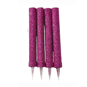 Vela Bengala Gibre Fucsia Tucky x1 unidad para cumpleaños, tortas y celebraciones con acabado glitter color fucsia