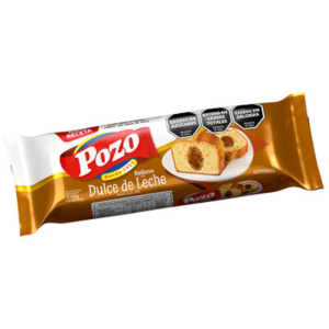 Budín Pozo 170g relleno de dulce de leche