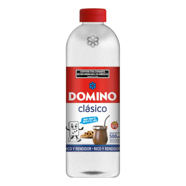 endulzante domino 500 Endulzante Domino Clásico 500 ml líquido ideal para mate, café, té y bebidas de consumo diario.