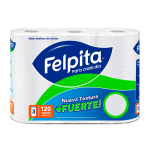 Rollo cocina Felpita x3 unidades 120 paños doble hoja