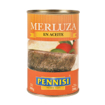Pennisi Merluza en Aceite 380 gr conserva de pescado lista para consumir ideal para ensaladas tartas y comidas caseras