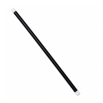 Bastón de mago negro con extremos blancos de 62 cm