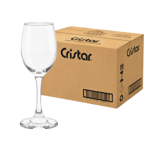 Copa Vino Rioja Cristar 318cc de vidrio transparente caja x24 unidades