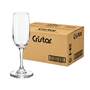 Copa Champagne Trentino Cristar 247cc de vidrio transparente caja x24 unidades