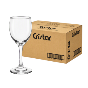 Copa Agua Versalles Cristar 300cc de vidrio transparente caja x24 unidades