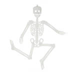 Esqueleto grande articulado Stasio de 90 cm para decoración de Halloween