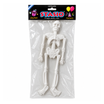 Esqueletos blancos Stasio x2 para colgar en decoración de Halloween