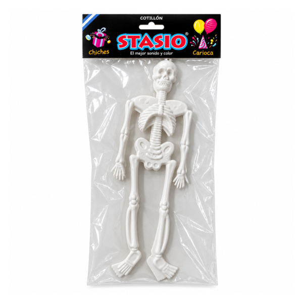 esqueleto grande x2 Esqueletos blancos Stasio x2 para colgar en decoración de Halloween