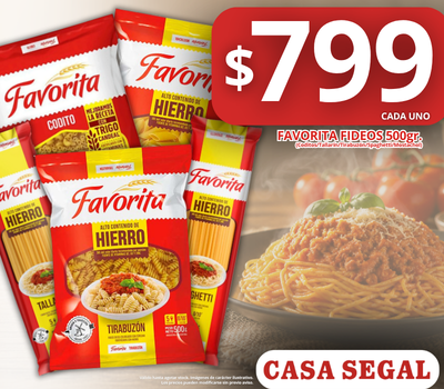 Fideos Favorita 500gr