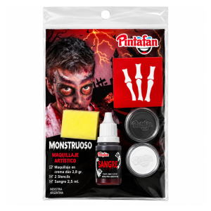 Kit de maquillaje monstruo PINTAFAN para Halloween