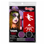 Kit de maquillaje Halloween PINTAFAN Terror violeta y negro