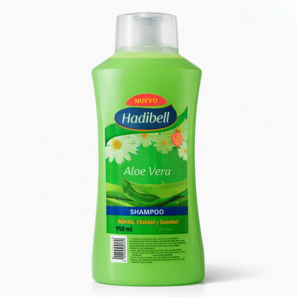 Shampoo Hadibell Aloe Vera 950ml para cabellos débiles o dañados