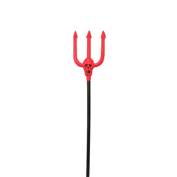 Tridente con calavera para Halloween STASIO rojo y negro