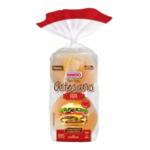 Pan Artesano de Papa Bimbo para hamburguesas, paquete de 4 unidades